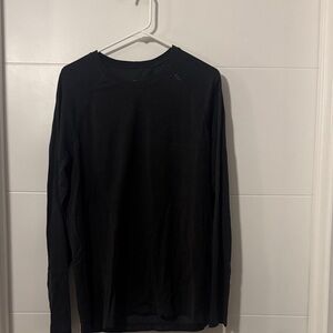 Men’s Lulu Lemon Black Metal Vent Tech Long sleeve